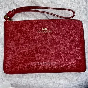 Red Coach Wristlet